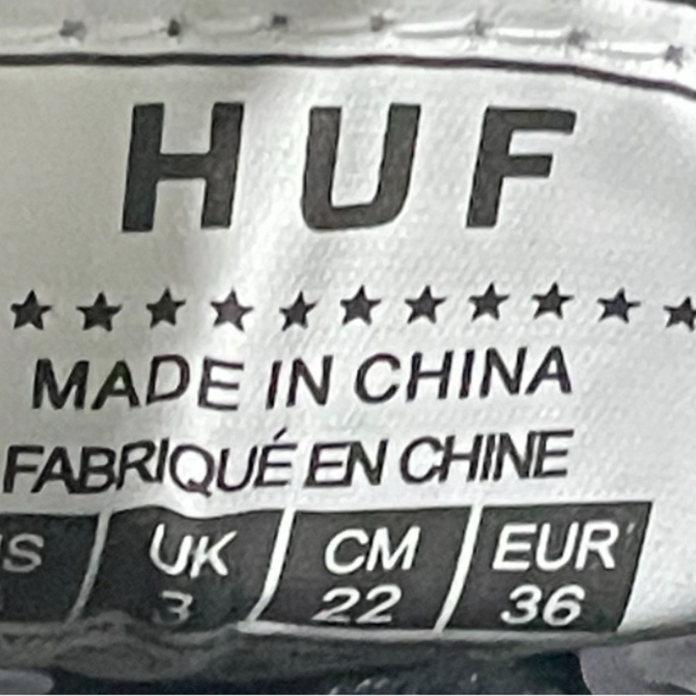 HUF Sakate Boy's Shoes Clive Rizzo Black Sneakers - Picture 6 of 7